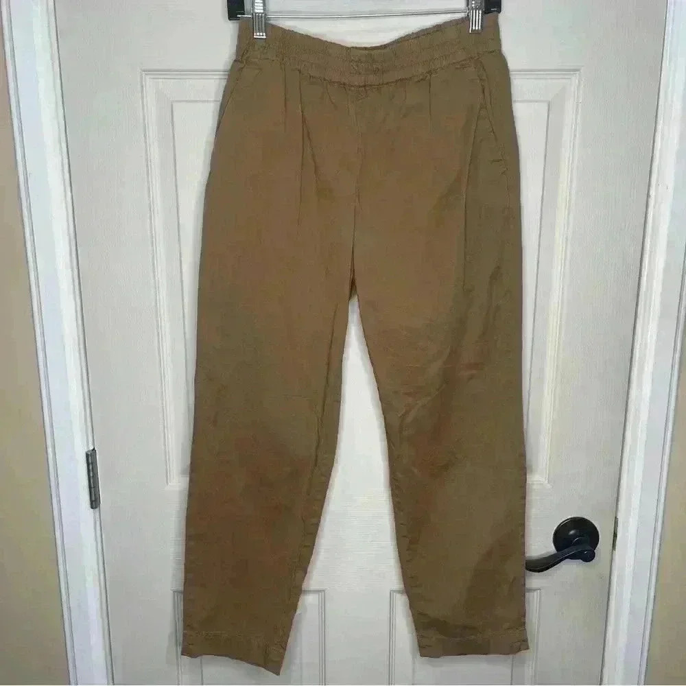Everlane Women’s Beige Straight Leg Crop Pants Sz 4